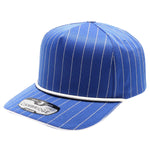 Pit Bull Cambridge PB328R 5-Panel Pinstripe Snapback Hat With Rope