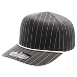 Pit Bull Cambridge PB328R 5-Panel Pinstripe Snapback Hat With Rope