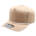 Pit Bull Cambridge PB328R 5-Panel Pinstripe Snapback Hat With Rope