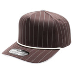 Pit Bull Cambridge PB328R 5-Panel Pinstripe Snapback Hat With Rope