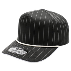 Pit Bull Cambridge PB328R 5-Panel Pinstripe Snapback Hat With Rope -