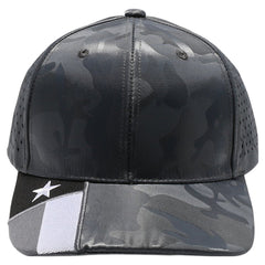 Pit Bull PB270TX Shiny Camo Perforated Texas Flag Embroidery Visor -