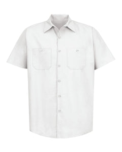 Red Kap SP24 Industrial Short Sleeve Work Shirt - White -