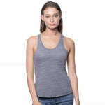 Royal Apparel 20008 Women’s Triblend Raw Edge Racerback Tank Top Made in USA
