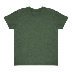 Royal Apparel 20068 Toddler Triblend Short Sleeve Tee with Coverstitch Neck Made in USA -