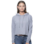 Royal Apparel 40175 Women’s Triblend French Terry Pullover Crop Hoodie Made in USA