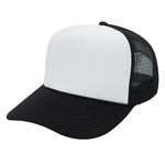 Nissun Foam Trucker Hat, 5 Panel Mesh Cap, Two Tone Colors - SPC