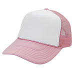 Nissun Foam Trucker Hat, 5 Panel Mesh Cap, Two Tone Colors - SPC