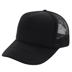 Nissun Foam Trucker Hat, 5 Panel Mesh Cap, Solid Colors - SSC -