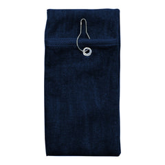 Cobra T-800G Tri-Fold Towel with Antique Brass Grommet & Hook -