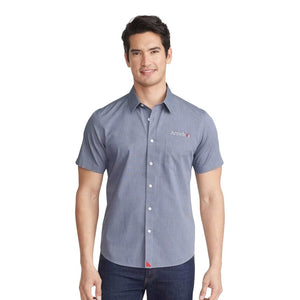 UNTUCKit TM35454 Men’s Petrus Wrinkle-Free Short Sleeve Button-Up Shirt -