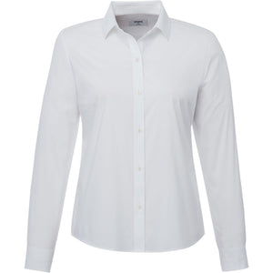 UNTUCKit TM40190 Womens Bella Wrinkle-Free Stretch Cotton Long Sleeve Button-Up Shirt -