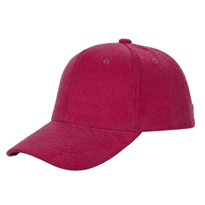 Unbranded Corduroy Baseball Cap with Buckle Closure -
