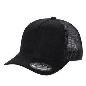 Unbranded Suede 5 Panel Trucker Hat -