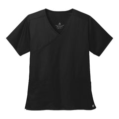 Wink Womens WorkFlex Mock Wrap Top WW4760 WonderWink -