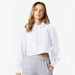 Champion RW01W Women's Reverse Weave Hooded Cropped Sweatshirt -