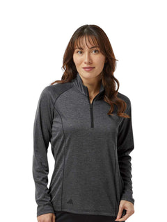 Adidas A594 Women's Space Dyed Quarter-Zip Pullover -