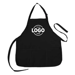 Custom Printed Nissun Poly-Cotton Apron with 3 Pockets APN1243 -
