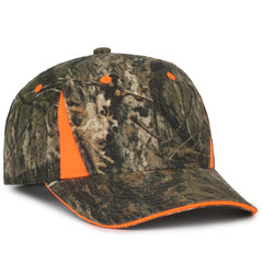 Outdoor Cap CBI305 Camo with Hi-Vis Trim Cap -