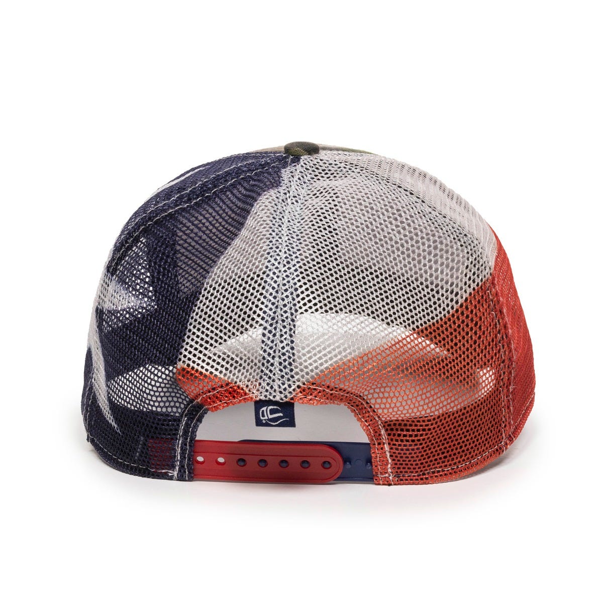 American Flag Football Team Color Trucker Hat - Embroidered Mesh Back Snapback For Game Day - View #6