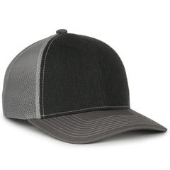 Outdoor Cap PDT20M Mid Crown Structured Mesh Back Hat -