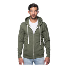 Royal Apparel Unisex Triblend Fleece Zip Hoodie – Style 25050 Made in USA -