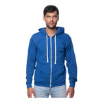 Royal Apparel Unisex Triblend Fleece Zip Hoodie – Style 25050 Made in USA