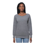 Royal Apparel Women's Eco Triblend Fleece Raglan with Pouch Pocket – Style 37120 Made in USA
