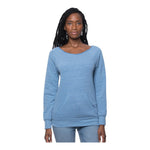 Royal Apparel Women's Eco Triblend Fleece Raglan with Pouch Pocket – Style 37120 Made in USA