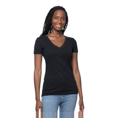 Royal Apparel Women's Viscose Hemp & Organic Cotton V-Neck T-Shirt – Style 64030 Made in USA -