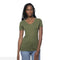 Royal Apparel Women's Viscose Hemp & Organic Cotton V-Neck T-Shirt – Style 64030 Made in USA