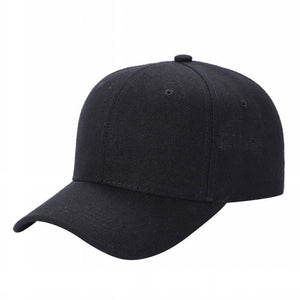 Unbranded Structured Baseball Cap, Blank 6 Panel Hat -