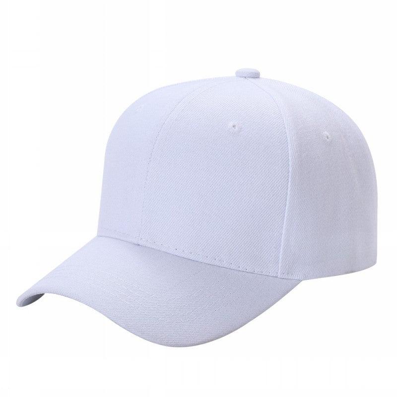3 Pk. One Size Fits All Baseball Caps Dome Panel White