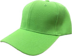 Unbranded Structured Baseball Cap, Blank 6 Panel Hat