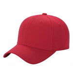 Unbranded Structured Baseball Cap, Blank 6 Panel Hat