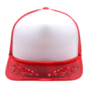PitBull TRN10 5 Panel Transparent Bay Leaf Sponge Trucker Cap -