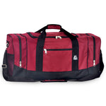 Everest Spacious Sporty Gear Duffel Bag Burgundy / Black