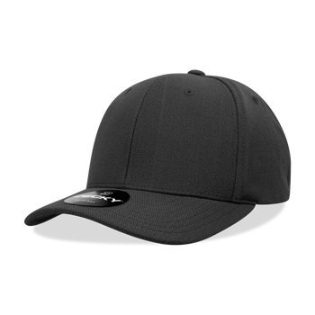 Decky 1016W Curve Bill Flex Hat, 6 Panel Structured Flex Cap - CASE Pricing