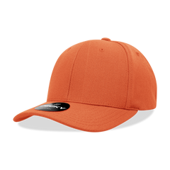 Decky 1016W Curve Bill Flex Hat, 6 Panel Structured Flex Cap -