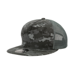 5 Panel Camo Trucker Hats Snapback Flat Bill Mesh Caps - Decky 1040