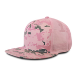 5 Panel Camo Trucker Hats Snapback Flat Bill Mesh Caps - Decky 1040