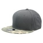 Decky 1047 Digital Camo Snapback Hat, 6 Panel Camouflage Flat Bill Cap - CASE Pricing