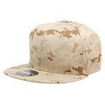 Decky 1047 Digital Camo Snapback Hat, 6 Panel Camouflage Flat Bill Cap - CASE Pricing