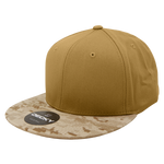 Decky 1047 Digital Camo Snapback Hat, 6 Panel Camouflage Flat Bill Cap - CASE Pricing