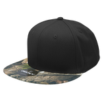 Decky 1047 Digital Camo Snapback Hat, 6 Panel Camouflage Flat Bill Cap - CASE Pricing
