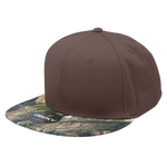 Decky 1047 Digital Camo Snapback Hat, 6 Panel Camouflage Flat Bill Cap