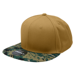 Decky 1047 Digital Camo Snapback Hat, 6 Panel Camouflage Flat Bill Cap - CASE Pricing