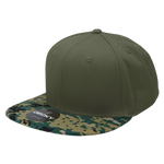 Decky 1047 Digital Camo Snapback Hat, 6 Panel Camouflage Flat Bill Cap - CASE Pricing