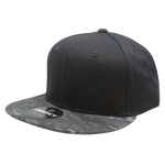 Decky 1047 Digital Camo Snapback Hat, 6 Panel Camouflage Flat Bill Cap - CASE Pricing