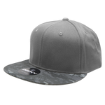 Decky 1047 Digital Camo Snapback Hat, 6 Panel Camouflage Flat Bill Cap - CASE Pricing